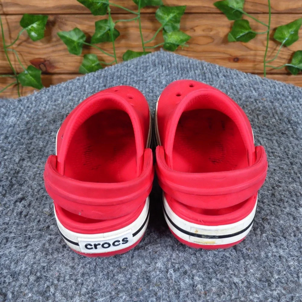 Crocs Crocband Toddler Unisex Sandal‎ Size 4-5T Casual Water Shoe Red Synthetic